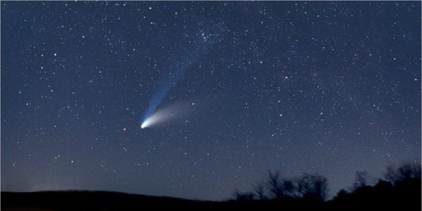 La «chevelure» de la comète 
